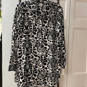 Tommy Bahama Black & White Cotton Tunic